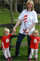 Thing 1 & Thing 2 with Mummy